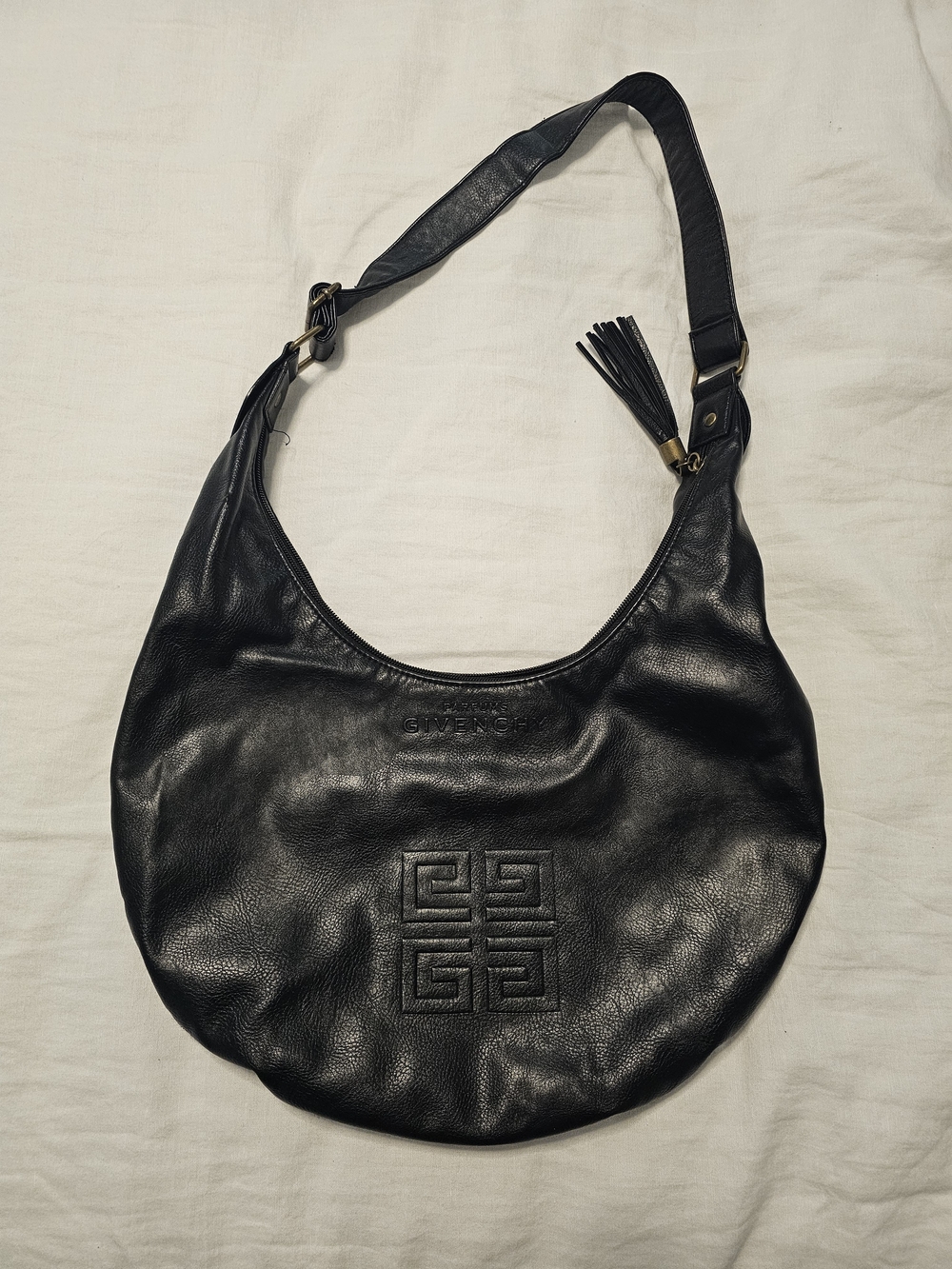 Givenchy Black Leather Hobo Bag